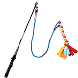 Maxbell Flirt Pole for Dogs with Fleece Rope Tether Large Breed for Training Chasing
