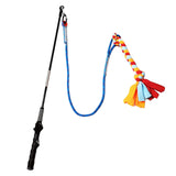 Maxbell Flirt Pole for Dogs with Fleece Rope Tether Large Breed for Training Chasing