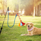 Maxbell Flirt Pole for Dogs with Fleece Rope Tether Large Breed for Training Chasing