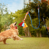 Maxbell Flirt Pole for Dogs with Fleece Rope Tether Large Breed for Training Chasing