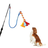 Maxbell Flirt Pole for Dogs with Fleece Rope Tether Large Breed for Training Chasing