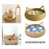 Maxbell Scratching Cat Bed with Removable Cushion Fittings Portable for Kitten Blue 40cm