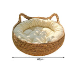 Maxbell Scratching Cat Bed with Removable Cushion Fittings Portable for Kitten White 40cm