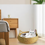 Maxbell Scratching Cat Bed with Removable Cushion Fittings Portable for Kitten White 40cm