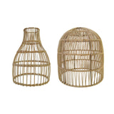 Maxbell Rattan Lampshade Handmade Decoration for Hanging Light, Floor Lamps Teahouse 18cm x 26cm