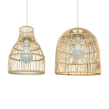 Maxbell Rattan Lampshade Handmade Decoration for Hanging Light, Floor Lamps Teahouse 18cm x 26cm