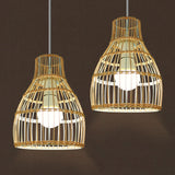 Maxbell Rattan Lampshade Handmade Decoration for Hanging Light, Floor Lamps Teahouse 18cm x 26cm