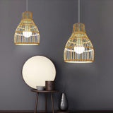 Maxbell Rattan Lampshade Handmade Decoration for Hanging Light, Floor Lamps Teahouse 18cm x 26cm