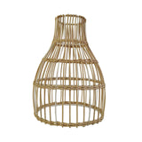 Maxbell Rattan Lampshade Handmade Decoration for Hanging Light, Floor Lamps Teahouse 18cm x 26cm