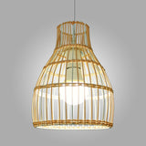 Maxbell Rattan Lampshade Handmade Decoration for Hanging Light, Floor Lamps Teahouse 18cm x 26cm