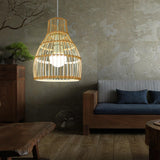 Maxbell Rattan Lampshade Handmade Decoration for Hanging Light, Floor Lamps Teahouse 18cm x 26cm