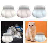 Maxbell Cat Hair Removal Massaging Shell Comb Cat Comb for Shedding for Matted Hair White