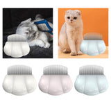 Maxbell Cat Hair Removal Massaging Shell Comb Cat Comb for Shedding for Matted Hair White