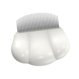 Maxbell Cat Hair Removal Massaging Shell Comb Cat Comb for Shedding for Matted Hair White