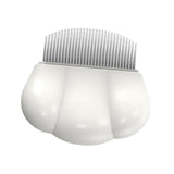 Maxbell Cat Hair Removal Massaging Shell Comb Cat Comb for Shedding for Matted Hair White