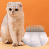 Maxbell Cat Hair Removal Massaging Shell Comb Cat Comb for Shedding for Matted Hair Pink