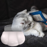 Maxbell Cat Hair Removal Massaging Shell Comb Cat Comb for Shedding for Matted Hair Pink