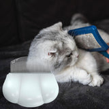 Maxbell Cat Hair Removal Massaging Shell Comb Cat Comb for Shedding for Matted Hair Cyan