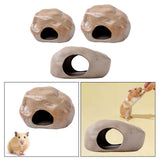 Maxbell Hamster Cave Landscaping Indoor Outdoor Pets Hideout House for Mouse Dwarf 12.5cmx13.5cmx8.5cm