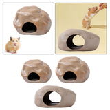 Maxbell Hamster Cave Landscaping Indoor Outdoor Pets Hideout House for Mouse Dwarf 12.5cmx13.5cmx8.5cm