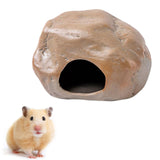 Maxbell Hamster Cave Landscaping Indoor Outdoor Pets Hideout House for Mouse Dwarf 13.5cmx14.5cmx9.5cm