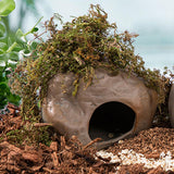 Maxbell Hamster Cave Landscaping Indoor Outdoor Pets Hideout House for Mouse Dwarf 13.5cmx14.5cmx9.5cm