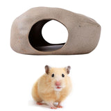 Maxbell Hamster Cave Landscaping Indoor Outdoor Pets Hideout House for Mouse Dwarf 17cmx12cmx8.3cm