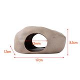 Maxbell Hamster Cave Landscaping Indoor Outdoor Pets Hideout House for Mouse Dwarf 17cmx12cmx8.3cm