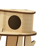 Maxbell Hamster Hideout House Guinea Pig Hut Cage Accessories Mouse Hideaway for Pet Two Layers