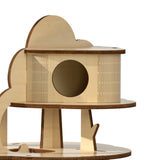 Maxbell Hamster Hideout House Guinea Pig Hut Cage Accessories Mouse Hideaway for Pet Three Layers
