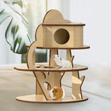 Maxbell Hamster Hideout House Guinea Pig Hut Cage Accessories Mouse Hideaway for Pet Three Layers