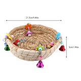 Maxbell Bird Straws Swing Toy Interactive Play Durable for Finches Macaws Parrot