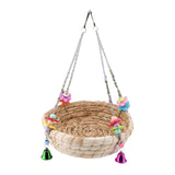 Maxbell Bird Straws Swing Toy Interactive Play Durable for Finches Macaws Parrot