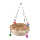 Maxbell Bird Straws Swing Toy Interactive Play Durable for Finches Macaws Parrot