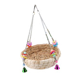 Maxbell Bird Straws Swing Toy Interactive Play Durable for Finches Macaws Parrot