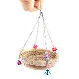 Maxbell Bird Straws Swing Toy Interactive Play Durable for Finches Macaws Parrot