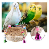 Maxbell Bird Straws Swing Toy Interactive Play Durable for Finches Macaws Parrot
