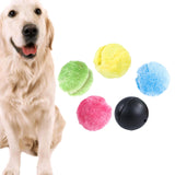 Maxbell Rolling Ball Dog Toy Electric Durable with Plush Covers Auto Rolling Ball 1 Ball 4 Covers