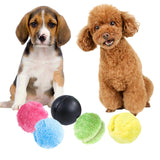 Maxbell Rolling Ball Dog Toy Electric Durable with Plush Covers Auto Rolling Ball 1 Ball 4 Covers