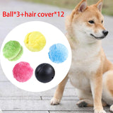 Maxbell Rolling Ball Dog Toy Electric Durable with Plush Covers Auto Rolling Ball 3 Balls 12 Covers