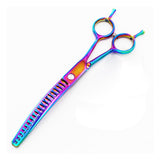 Maxbell Down Curved Chunker Shears Hair Cutting Stainless Steel Hair Trimming Tool 7 Inch