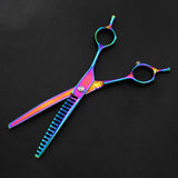 Maxbell Down Curved Chunker Shears Hair Cutting Stainless Steel Hair Trimming Tool 7 Inch