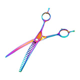 Maxbell Down Curved Chunker Shears Hair Cutting Stainless Steel Hair Trimming Tool 7 Inch