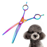 Maxbell Down Curved Chunker Shears Hair Cutting Stainless Steel Hair Trimming Tool 7 Inch