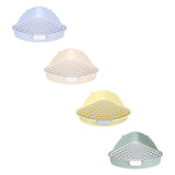 Maxbell Medium Rabbit Litter Box Potty Triangle with Grid for Chinchilla Rabbit Blue