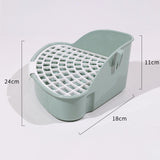 Maxbell Medium Rabbit Litter Box Potty Triangle with Grid for Chinchilla Rabbit Green