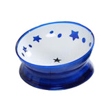 Maxbell Raised Pet Feeder Water Bowls Treat Dispenser Elevated Dog Cat Food Bowl Blue