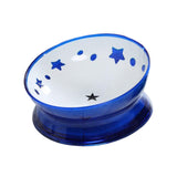 Maxbell Raised Pet Feeder Water Bowls Treat Dispenser Elevated Dog Cat Food Bowl Blue