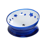 Maxbell Raised Pet Feeder Water Bowls Treat Dispenser Elevated Dog Cat Food Bowl Blue