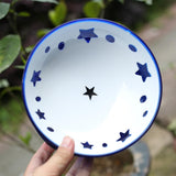 Maxbell Raised Pet Feeder Water Bowls Treat Dispenser Elevated Dog Cat Food Bowl Blue